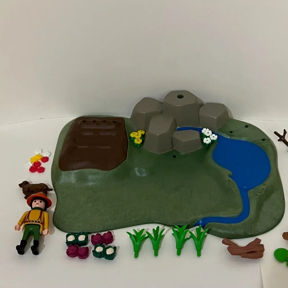 Playmobil Lot Farm Super Set 3124, Children’s Pony Wagon 3118, & Milk Maid 3007